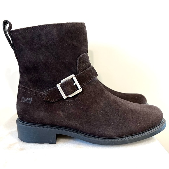 Like New! Cougar “Janet” Brown Suede Leather High Ankle Boot - Picture 3 of 8